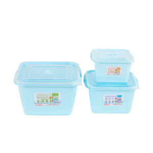 Nouveauté Récipient alimentaire carré en plastique avec couvercle Sûr et pratique Préparation de repas quotidienne pour les fruits Repas Collations Restes - Product Image 4