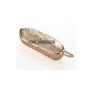 Elegant Design Leaf <b>Large</b> Gold Serving <b>Bowl</b> Prime Quality Metal Material <b>Bowl</b> for Wedding Parties Decorative Serving <b>Bowls</b> - Product Image 1
