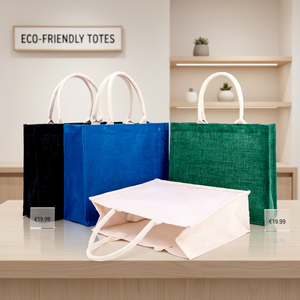 Bolsa de Playa Premium de Yute Natural con Cierre y Opción de Personalización de Marca - Product Image 6