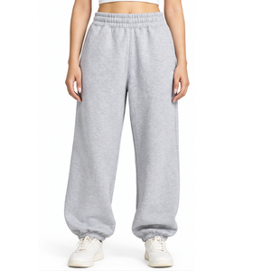 Pantalons amples en molleton de coton pour hommes et femmes, fabricant et fournisseur en gros sur mesure, OEM ODM, marque privée, commande en gros de vêtements - Product Image 1