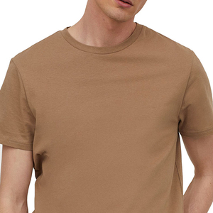 T-shirts pour hommes de couleur basique, mode décontractée, 100% coton/polyester, écologiques, séchage rapide, respirants, en toile, pour l'été - Product Image 5