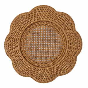 Mantel individual de ratán tejido a mano de alta calidad con diseño floral, vajilla de ratán hecha a mano, mantel individual de ratán de Vietnam al por mayor - Product Image 1