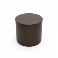 Mesa de Centro Moderna y Duradera, Cuadrada, de MDF con Chapa de Fresno, para Sala de Estar, Uso Interior, Diseño Personalizado, Marca PKP, 1 Año de Garantía