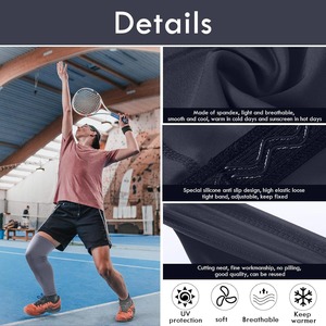 WARPRO - Mangas de Compresión Largas para Piernas, Antideslizantes, Soporte Deportivo para Correr, Baloncesto, Fútbol, Ropa Personalizada OEM - Product Image 5