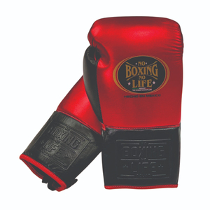 Red and Black Wholesale Price High Quality Design No Boxing No Life Boxing <b>Gloves</b> Genuine Leather Cowhide Skin Sparring <b>Glove</b> - Product Image 1