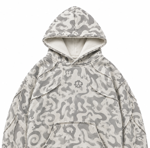 Sudadera con Capucha de Camuflaje Extra Grande, Personalizada con Sublimación e Impresión Completa, Bordada, de Algodón Ecológico para Invierno, Estilo Urbano, Servicio OEM - Product Image 1