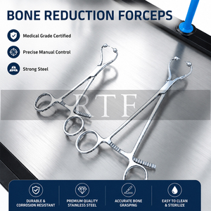 Forceps manuel en acier inoxydable pour la réduction osseuse – Outil de maintien de plaques avec embout sphérique pour la chirurgie vétérinaire et orthopédique - Product Image 4