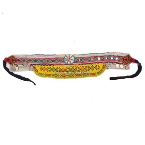 Vintage Belt Belly Dance <b>Bead</b> Afghani Traditional Waist Belt Kuchi Tribal BB077A Old Banjara Real Vintage Handmade Beaded Belts - Product Image 1