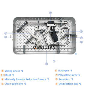 Pinza de reducción colineal, instrumentos quirúrgicos ortopédicos para columna vertebral, manual, de acero inoxidable, para hospital, de Dentavex - Product Image 3