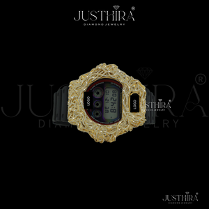 Reloj de diamantes VVS Moissanite con bisel dorado, estilo HipHop, para hombre y mujer, unisex, reloj de pulsera de moda premium al precio más bajo. - Product Image 2