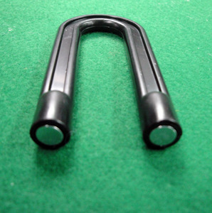 Imán en forma de herradura AA0287 para pines metálicos, imán de plástico en forma de herradura, adhesivo magnético negro en forma de U, 1 unidad, imanes para nevera - Product Image 3