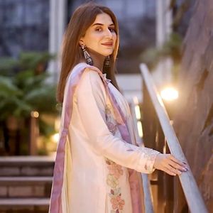 Women Indian Pakistani Cotton Set Sleeveless Fit and Flare Kurta Palazzo with <b>Shawl</b> Quick Dry <b>for</b> Daily Wear - Product Image 2