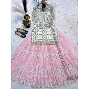 Beautiful Women's Sets <b>Top</b> and Lehenga with Fancy Dupatta for Parties - Product Image 3