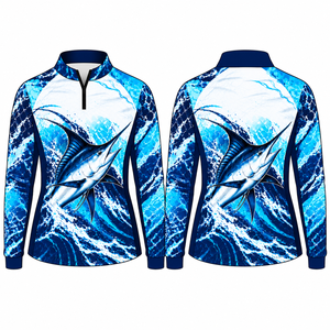 Chemise à manches longues pour femmes UPF 50+ Protection solaire UV Randonnée Pêche Natation Activités de plein air - Product Image 2