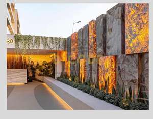 Revêtement mural flexible en pierre naturelle de marbre exclusif, couleur noir glace, pour sols et murs, utilisation sûre pour villas et maisons - Product Image 6