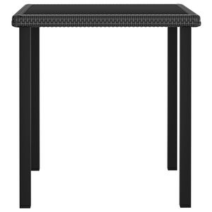 ชุดโต๊ะรับประทานอาหารสีดำพร้อมเบาะสีครีม โต๊ะและเก้าอี้สำหรับสวน - Product Image 4