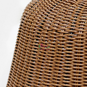 Abat-jour en polyrotin fait main en forme de cloche, style industriel bohème, de haute qualité, respectueux de l'environnement - Product Image 5