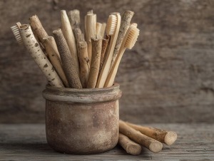HerboGate EcoPower - Palillo de Miswak Orgánico, Palito de Madera Herbal Natural para Limpieza Dental, Blanqueamiento Dental, Higiene Bucal Multiusos - Product Image 2