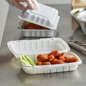 Hot product 2026 Factory clamshell Take Out Food <b>Containers</b> to Go Boxes Restaurant MFPP 1 -2 Compartments Hinged <b>Container</b> - Product Image 1