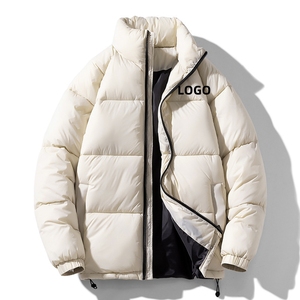 Veste matelassée unisexe personnalisée pour l'hiver, en toile, avec capuche, rembourrage en coton, doublure, col mandarin, fermeture éclair, séchage rapide, style streetwear - Product Image 3