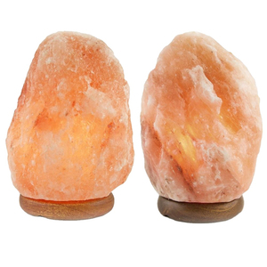 Lámpara de sal rosa del Himalaya 100% pura, hecha a mano, tallada a mano, original, lámparas de sal naturales, artesanías del Himalaya - Product Image 2