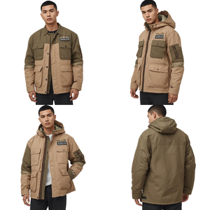 Premium Men's Utility Puffer Jacket with Heavy Insulated <b>Padding</b> Embroidered Outdoor Utility Styling and Modern Fashion Design - Product Image 3