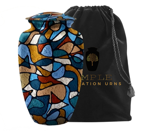 โกศบรรจุอัฐิแบบโมเสกสไตล์ยุโรป สีสันปรับแต่งได้ หรูหรา เป็นมิตรกับสิ่งแวดล้อม สำหรับผู้ใหญ่ (220 คิวบิกอินช์) - Product Image 3