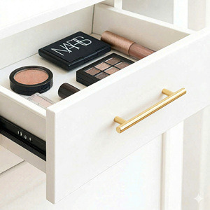 Tiradores de Gabinete Tradicionales en Forma de T de Aleación de Zinc Dorado, Tiradores Cilíndricos Duraderos de Alta Calidad para Muebles de Cocina y Dormitorio - Product Image 5