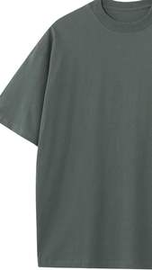 T-shirts pour hommes en coton surdimensionnés de haute qualité, personnalisables, à impression personnalisée, poids lourd - Product Image 5