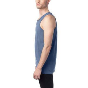 Débardeurs de sport sans manches personnalisés OEM pour hommes, grande taille, en coton respirant, style streetwear, col rond - Product Image 6