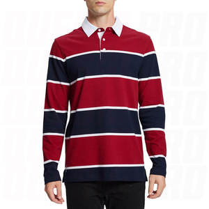 High Quality Men's Striped <b>Long</b> <b>Sleeve</b> <b>Polo</b> <b>Shirt</b> Knitted Fabric Casual Regular Fit Color Blocked Streetwear <b>Polo</b> <b>Shirt</b> For Men - Product Image 4