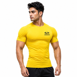 <b>Men</b> <b>Compression</b> T-<b>Shirt</b> Quick Dry Athletic Gym <b>Shirt</b> | Muscle Fit Workout Training Tee | Stretch Running Fitness Sportswear Tee - Product Image 1
