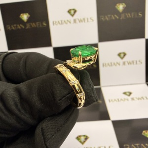 Lab Grown Diamond Vintage <b>Fine</b> Jewelry 14k 18k Gold Green Oval Cut Diamond <b>Ring</b> IGI Certified Solitaire Engagement <b>Fine</b> <b>Ring</b> - Product Image 5