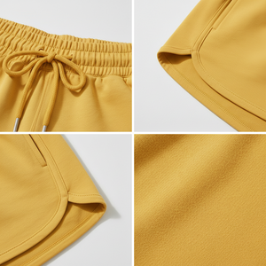 Women's Basic Solid Shorts Minimal Design <b>Elastic</b> Waist Everyday Wear Casual Shorts OEM Wholesale Supplier - Product Image 5