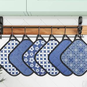 Exportateur indien de protège-plat en coton réutilisable de haute qualité avec imprimé moderne pour la cuisine quotidienne - Product Image 1