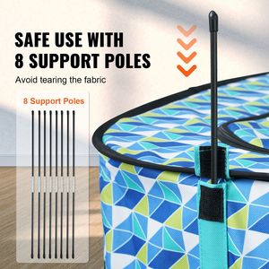 <b>Foldable</b> Pet Playpen 32FT X 24FT X 22FT Portable <b>Dog</b> <b>Crate</b> Kennel Waterproof 600D Oxford - Product Image 5