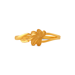 Gracepetal Gold <b>Ring</b> Luxury Gold Leaf Pattern <b>Ring</b> for Women <b>Open</b> Style Adjustable Fashion Jewelry Handmade Elegant Daily Wear - Product Image 3