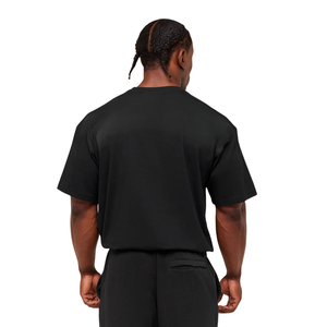 Camiseta Deportiva Oversize para Hombre, Transpirable, de Alto Rendimiento, Holgada, para Entrenamiento y Gimnasio, Color Negro - Product Image 2