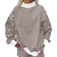 Nuevo Diseño al por Mayor Personalizable Sudadera de Punto Oversize de Cuello Alto Sólido para Invierno, Tejido Grueso de Poliéster/Algodón French Terry