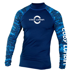 Custom Printed Breathable Men's Rash Guard Sublimation Spandex Polyester Fabric Outdoor Surfing Diving <b>Compression</b> <b>Shirts</b> - Product Image 6