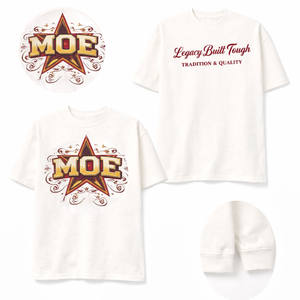 Camiseta de Algodón Premium de Alta Calidad para Hombre, Estampado Gráfico Vintage, Corte Holgado Informal, Ropa Urbana, Producción de Ropa al por Mayor de Fábrica OEM - Product Image 2