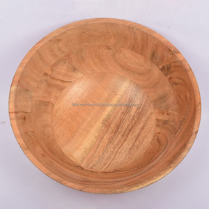 Petit saladier en bambou poli au design moderne, idéal pour les cadeaux d'affaires écologiques, utilisation en camping - Falak World - Product Image 6