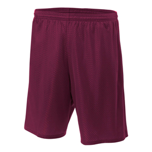 Wholesale Moisture wicking Odor resistant Stain release 1.5" Covered <b>elastic</b> waistband with inside draw <b>cord</b> mesh shorts - Product Image 3