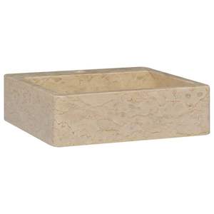 Lavabo in Marmo Crema 40x40x12 cm - Eleganti Lavabi - Product Image 1