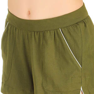 Vente flash - Ensemble de shorts décontractés pour femmes, légers, ensemble deux pièces pour femmes, couleur unie, vêtements de rue, shorts en coton pour femmes - Product Image 6