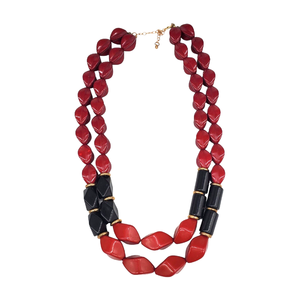 Unique Design Bohemian Resin Beaded <b>Necklace</b> Sets Stylish Orange Teal Yellow Classic <b>Statement</b> Jewelry Anniversary & Party Gift - Product Image 5