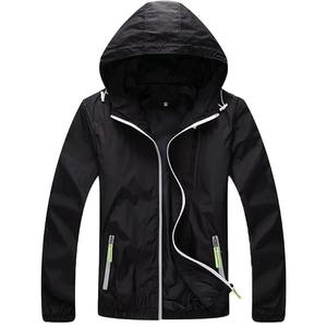 Chaqueta Casual de Lona Resistente, Impermeable y Cortavientos, con Capucha, Reflectante, Plegable, de Secado Rápido, Negra, para Hombre y Mujer, Precio Económico, 2026 - Product Image 1
