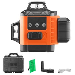 Livella Laser Verde Autolivellante Manuale da 30 Metri, 3 Linee a 360 Gradi, Impermeabile IP54, per Fai-da-te, con 8 Modalità di Autolivellamento - Product Image 1
