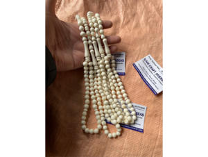Tasbih Misbaha de 33 cuentas, pulido, rústico, islámico moderno, ecológico, religioso, hecho de hueso de búfalo. - Product Image 3
