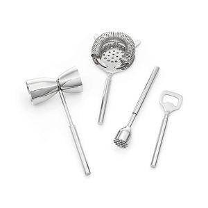 Elegante Juego de Herramientas de Bar de Metal que Incluye Accesorios Esenciales para Coctelería Profesional, Eventos y Fiestas - Product Image 4
